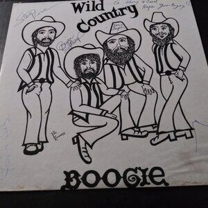 Wild Country – Boogie VG+ Original BAND AUTOGRAPHED Bull LP Record 1982 5 AUTO'S